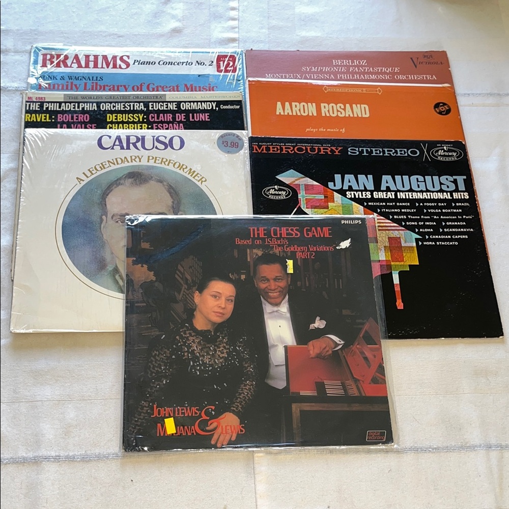 Collection of Classical and Jazz Vinyl Records. Bundle of 7.